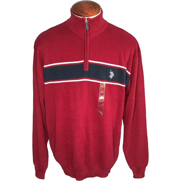 Other - SOLD US Polo Assn. Men's Size XL Sweater Half Zip NWT